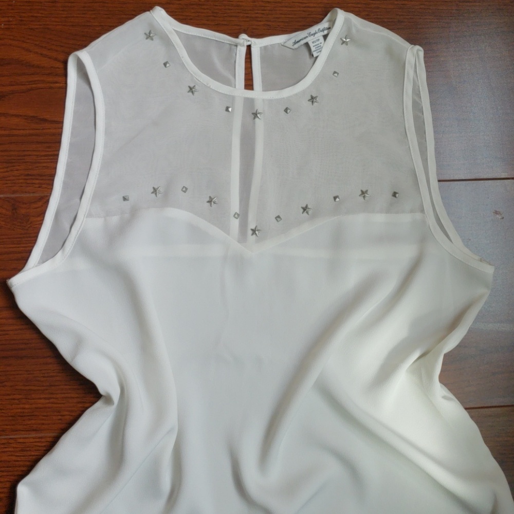 🔆AMERICAN EAGLE OUTFITTERS Womens Cream Top